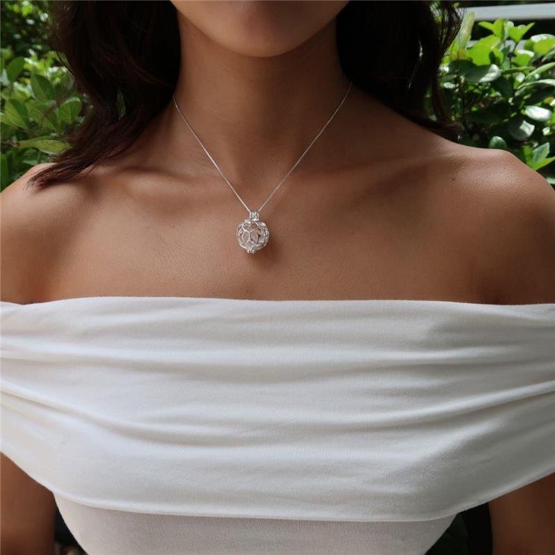 Colar Prata Leve Quartzo Rosa Chamador de Anjo