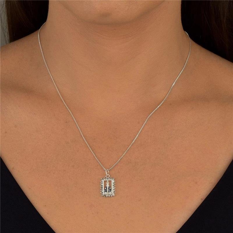 Colar Prata Leve Nossa senhora Aparecida