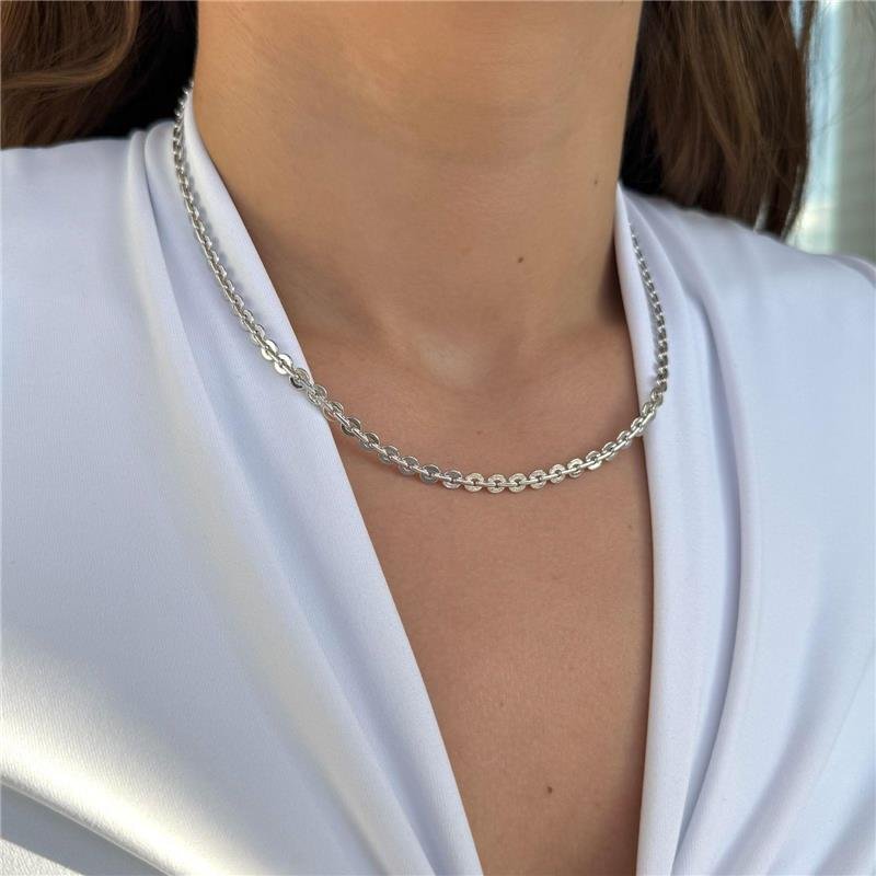 Colar Elos Delicados Redondos