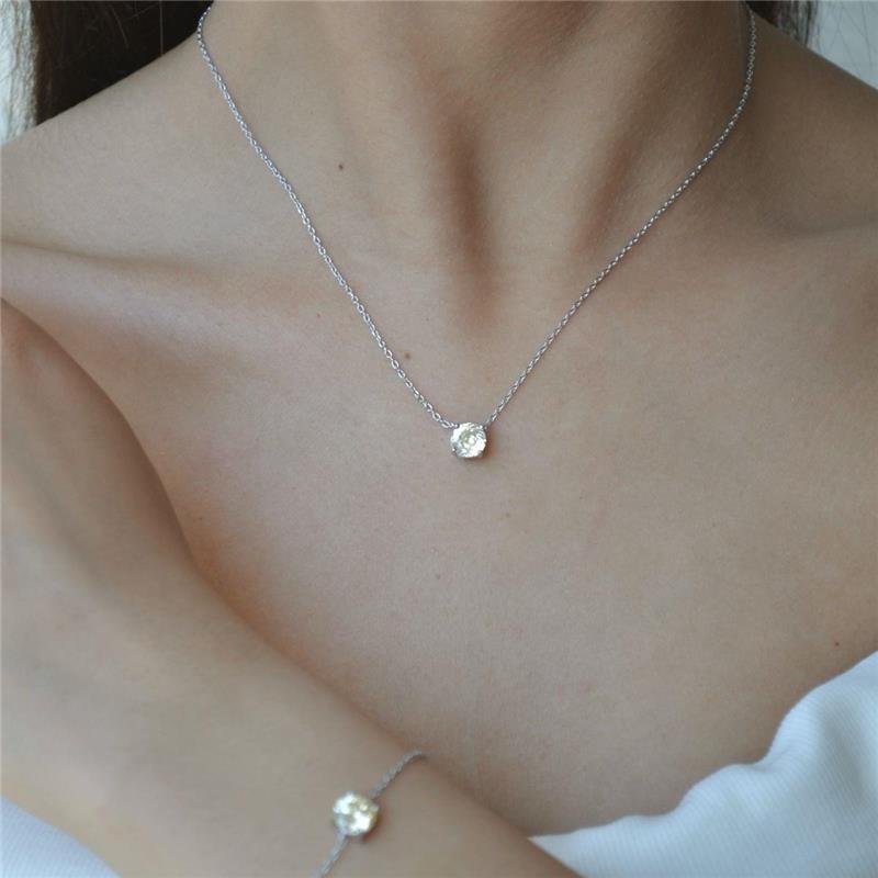 Colar Ponto de Luz Redondo Yellow