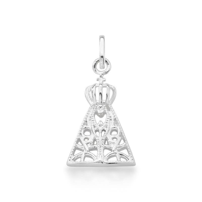 Colar Prata Legítima Nossa Senhora Aparecida