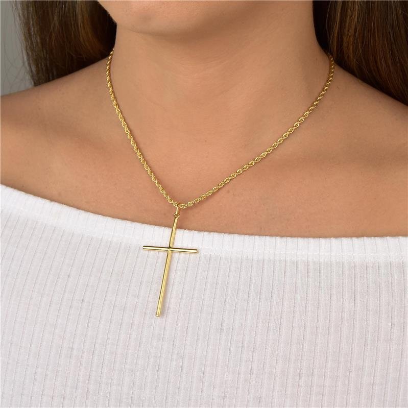 Pingente Unissex de Cruz Lisa 