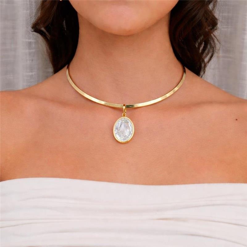 Pingente Lumina Crystal Oval