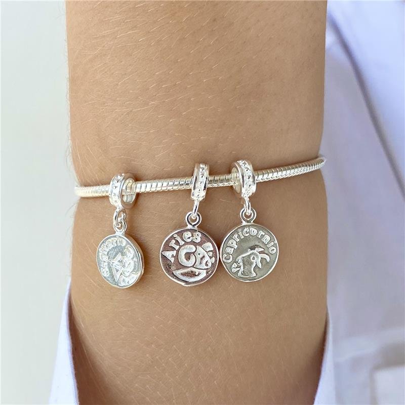 Berloque Prata 925 Signo Capricórnio