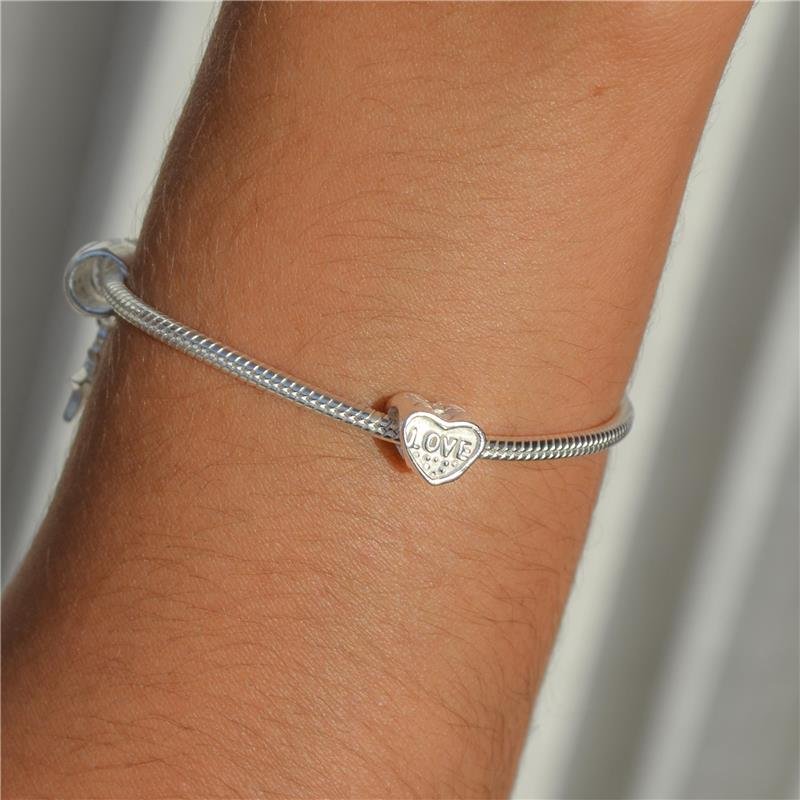 Berloque Prata 925 Com Amor Mãe