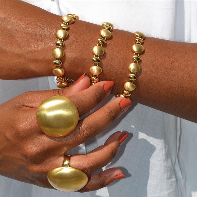 Pulseira Oval Acetinada