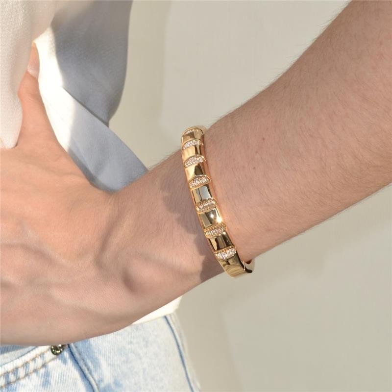 Bracelete Quadrados Cravejados