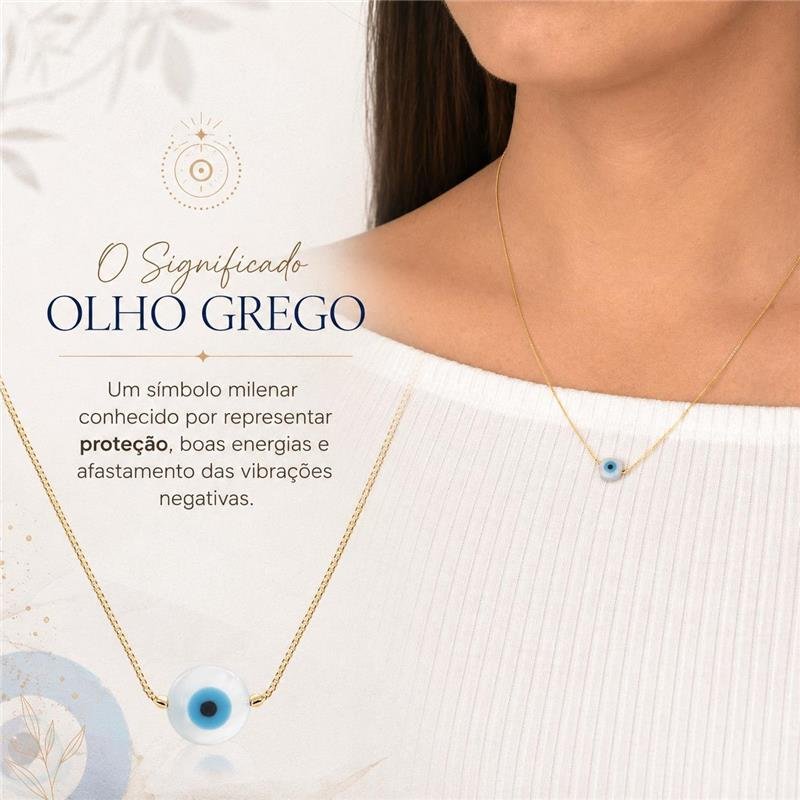 Pulseira Olho Grego Madrepérola