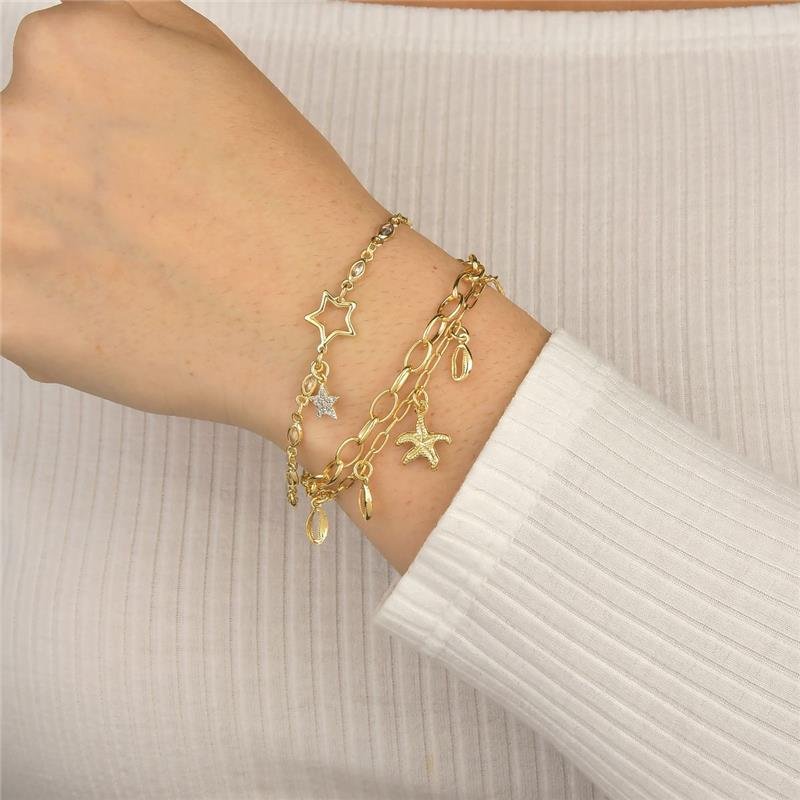 Pulseira Delicada Estrelas 