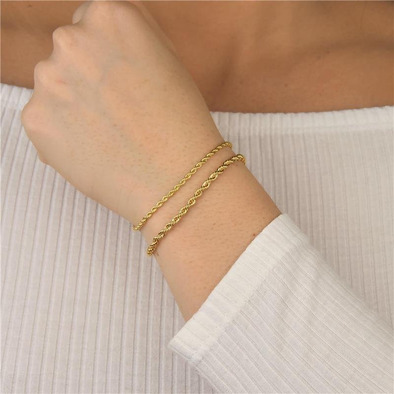 Pulseira Trança Baiana 18cm 2mm