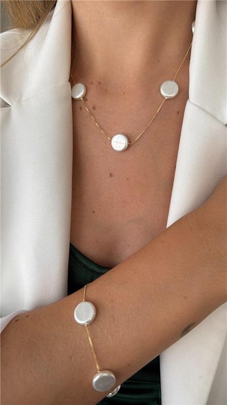 Pulseira Com Pérolas