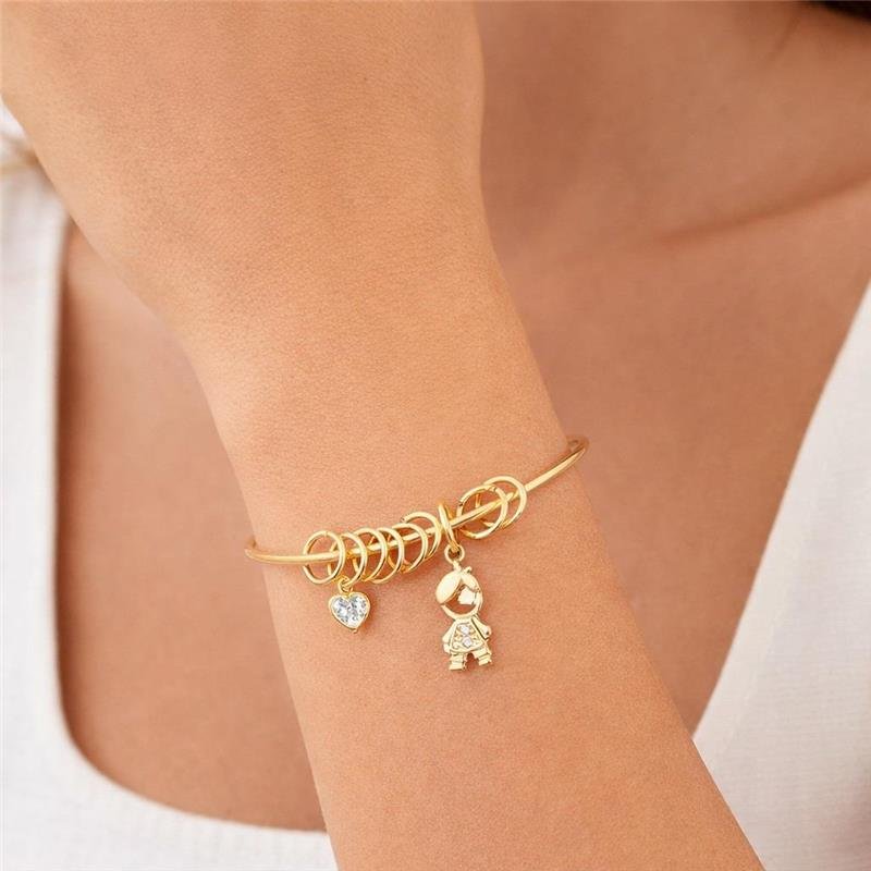 Bracelete Filho Menino e Coração 