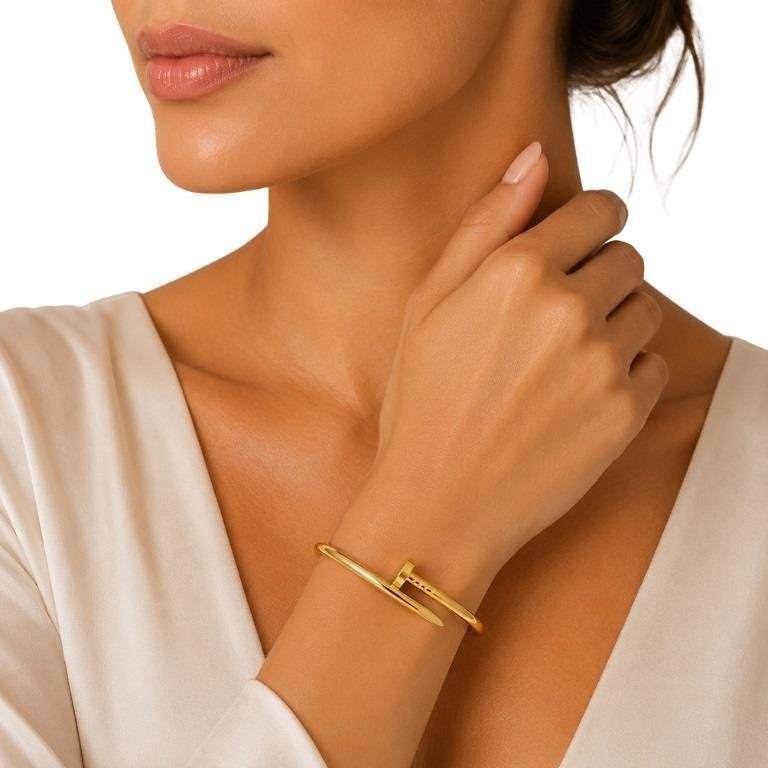 Bracelete Prego Liso Polido