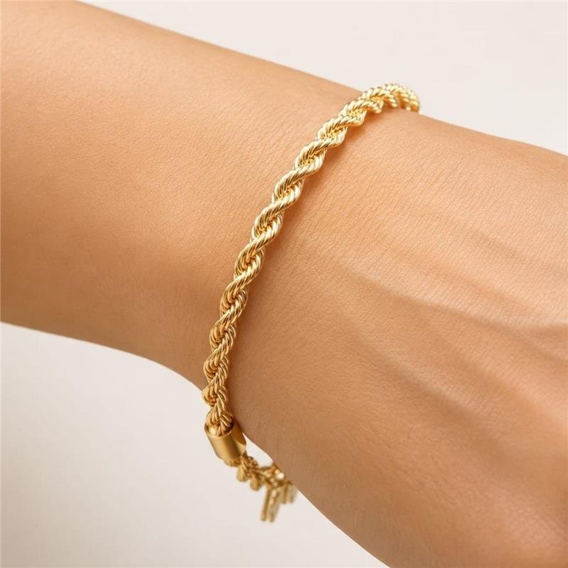 Pulseira Trança Baiana 18cm 4mm