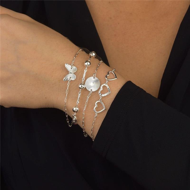 Pulseira Prata Leve Círculo Aurora