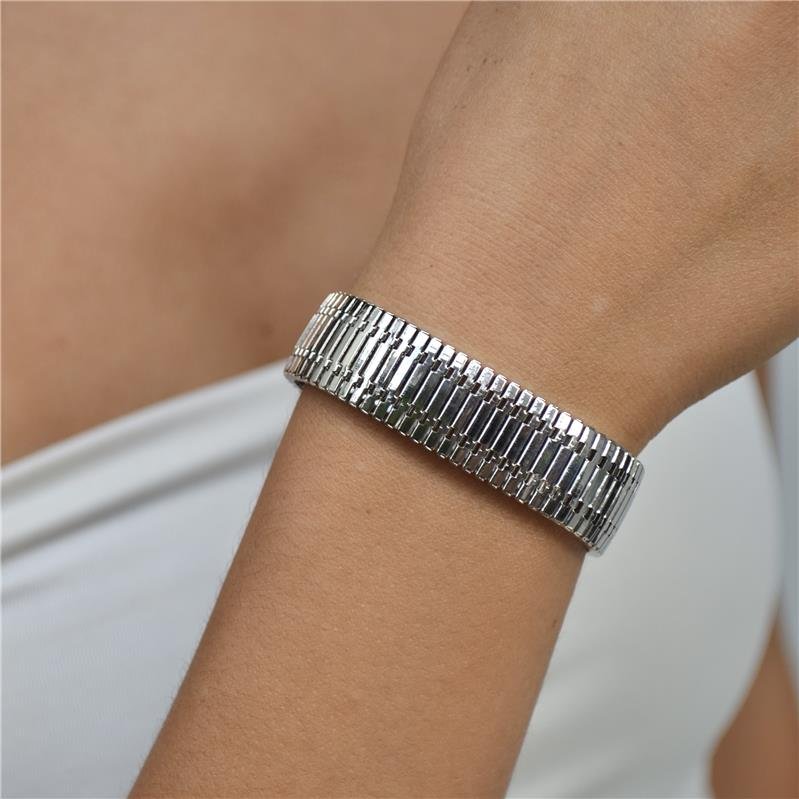 Pulseira Malha Flexível Esteira