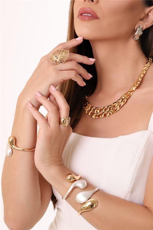 Bracelete Luxo Acessível Dual Acetinado