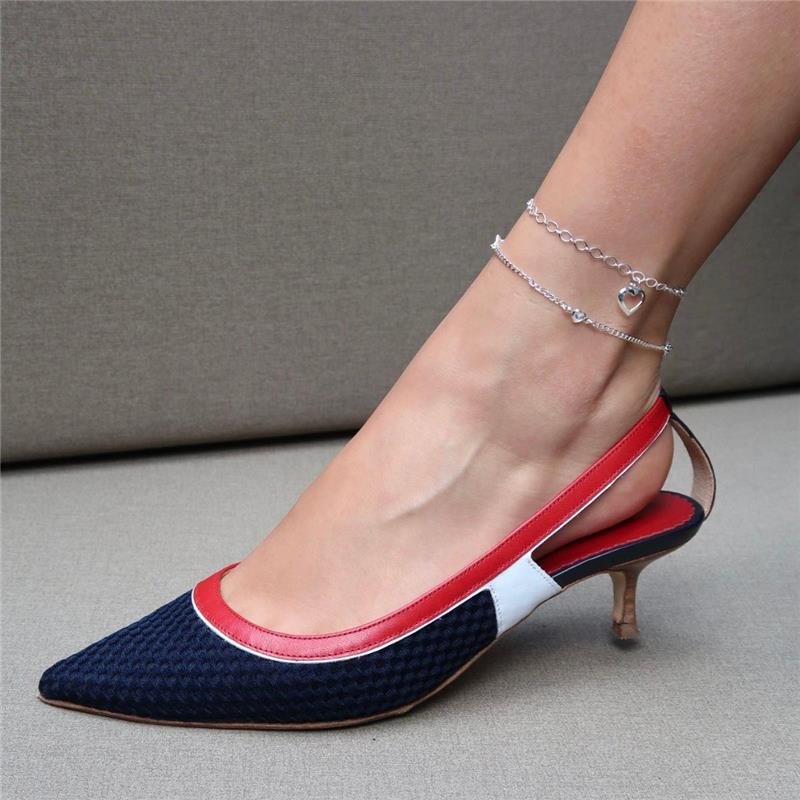 Tornozeleira Prata Leve Coração 