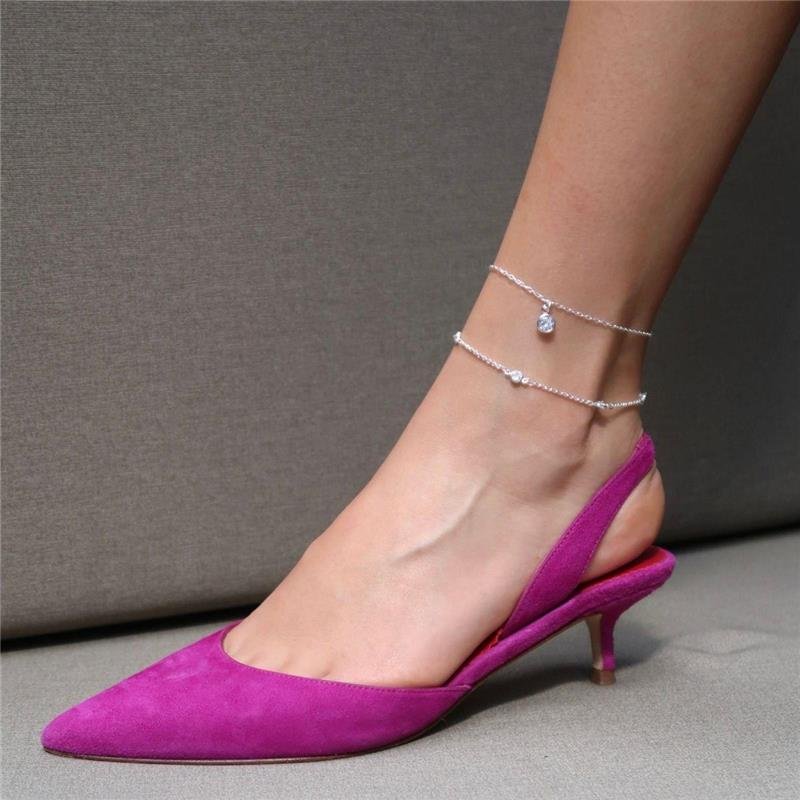 Tornozeleira Prata Leve Zircônia Prisma