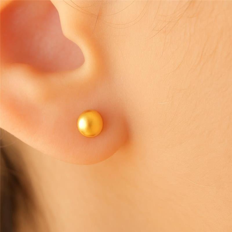 Brinco Infantil Bolinha M 3mm