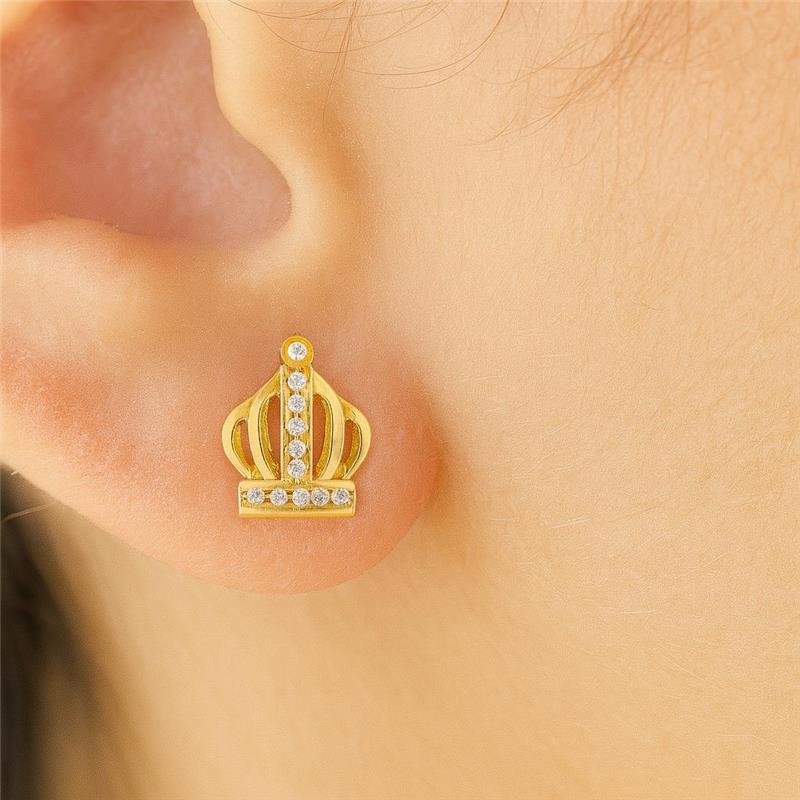 Brinco Infantil Coroa 