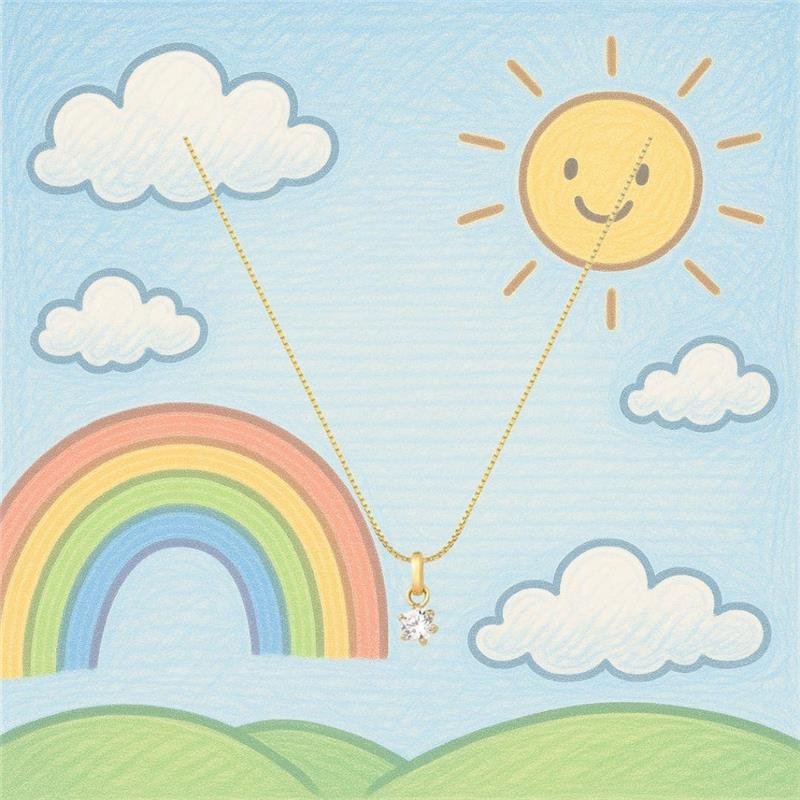 Colar Infantil Ponto de Luz 4mm