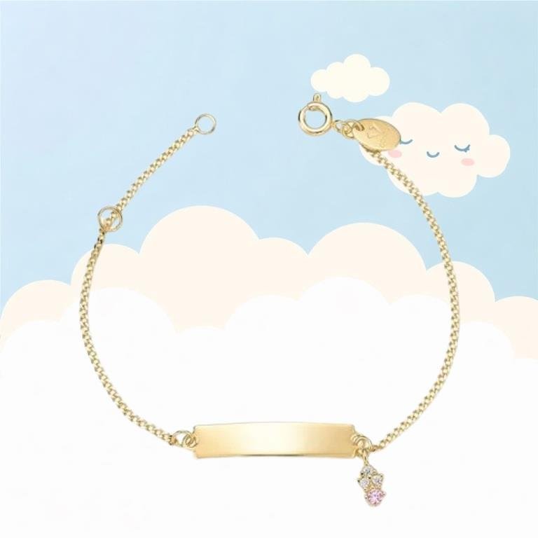 Pulseira Infantil Ponto De Luz Trevo Personalizável