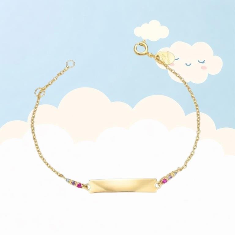 Pulseira Infantil Pedrinhas Personalizável