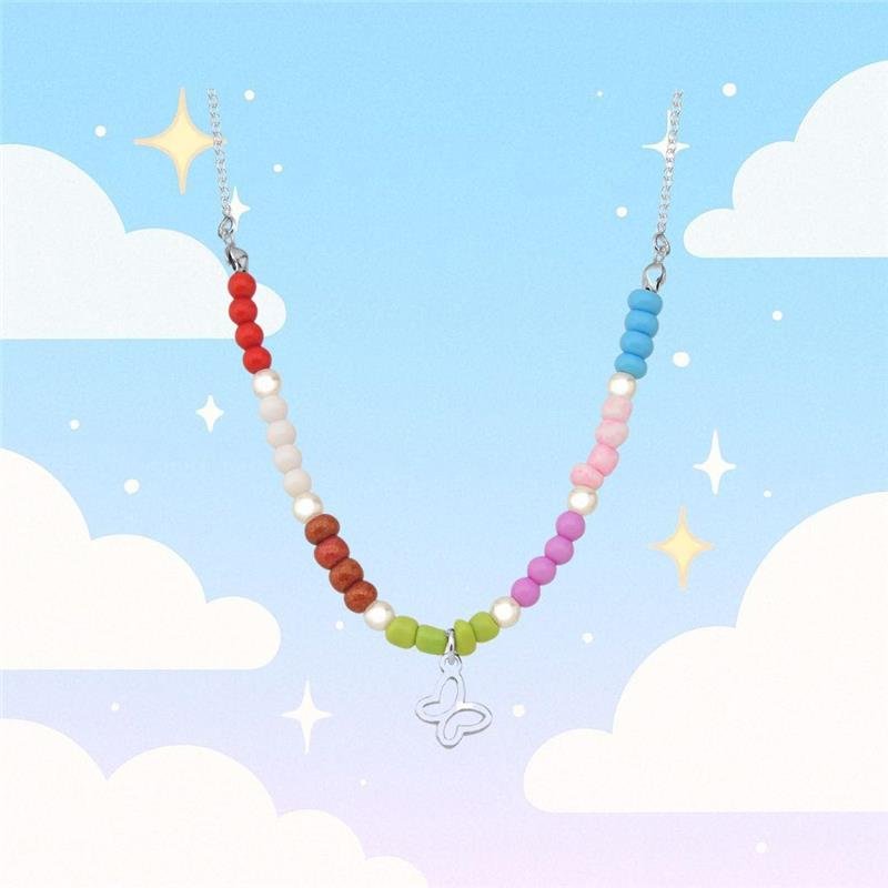 Colar Infantil Mix Colors Borboleta