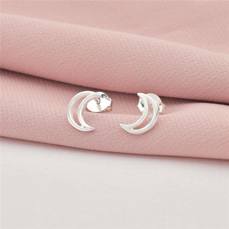 Brinco Prata Legítima Infantil Lua