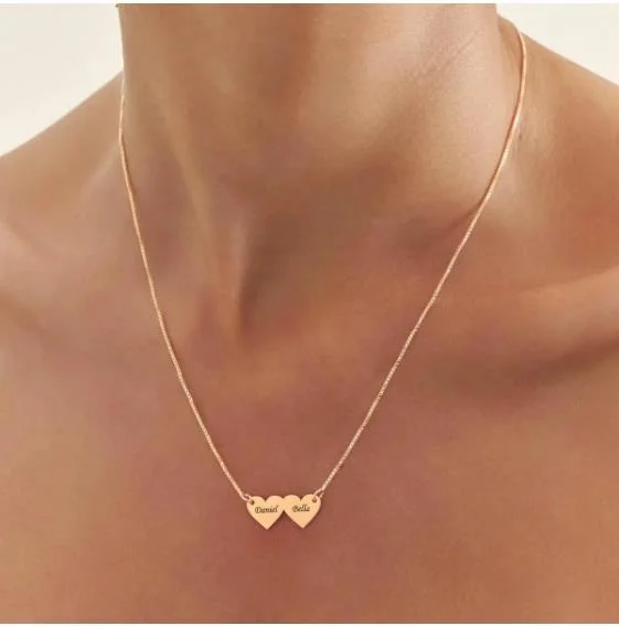 Gargantilha Coração Personalizada 2 Nomes