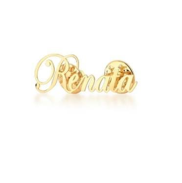 Broche Personalizado Com Uma Palavra ou Nome Até 9 Letras