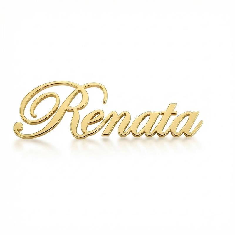 Broche Personalizado Com Uma Palavra ou Nome Até 9 Letras