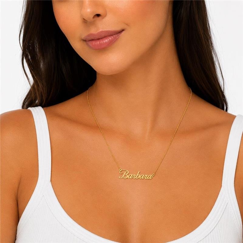 Gargantilha Personalizada Nome Barbara