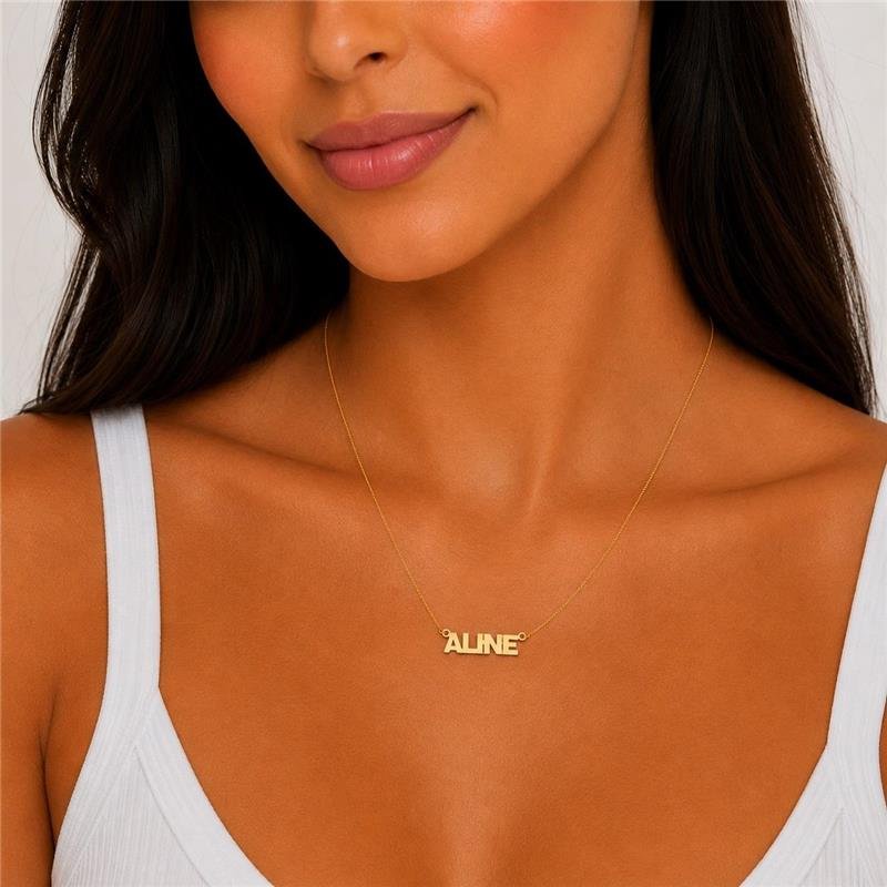 Gargantilha Personalizada Nome Aline