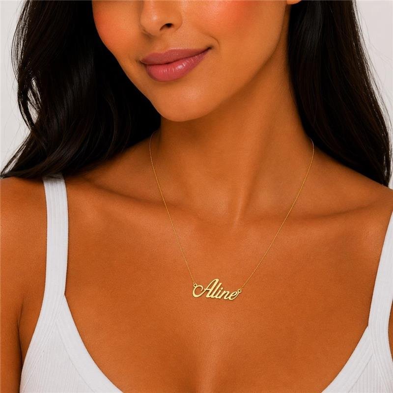 Gargantilha Personalizada Nome Aline