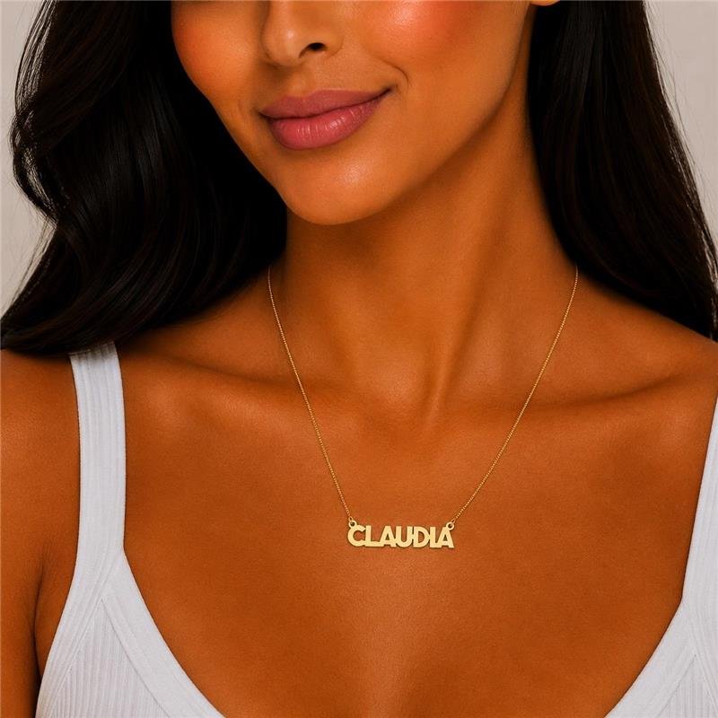 Gargantilha Personalizada Nome Claudia