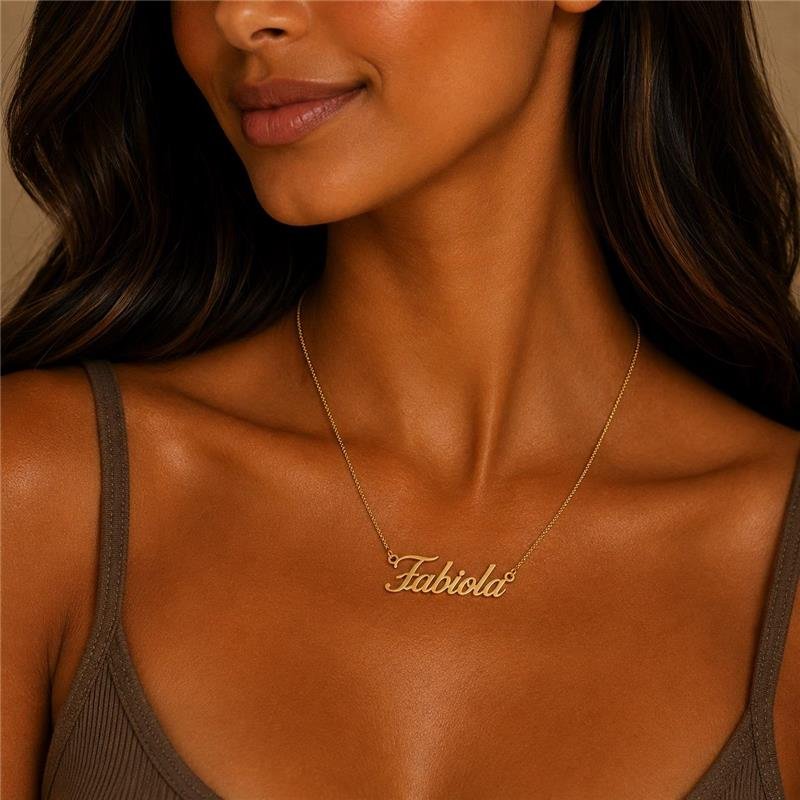 Gargantilha Personalizada Nome Fabiola
