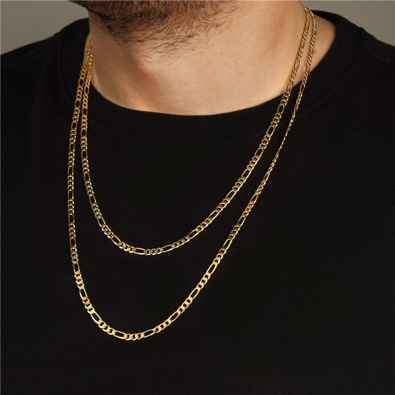 Corrente Masculina Elo Fígaro 60cm 4mm