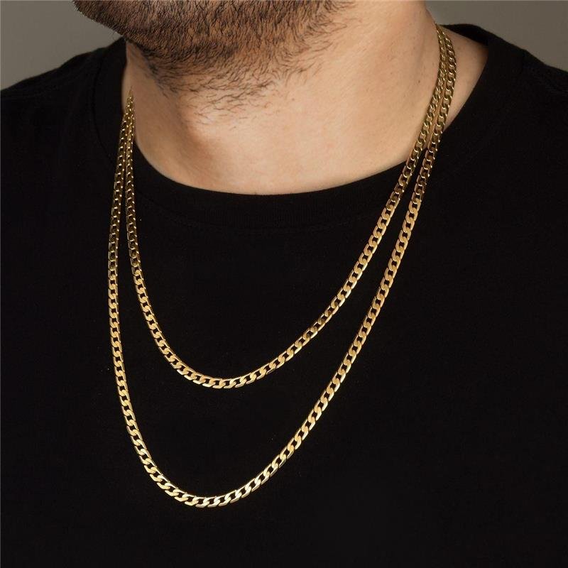 Corrente Masculina Elo Groumette 60cm 5mm