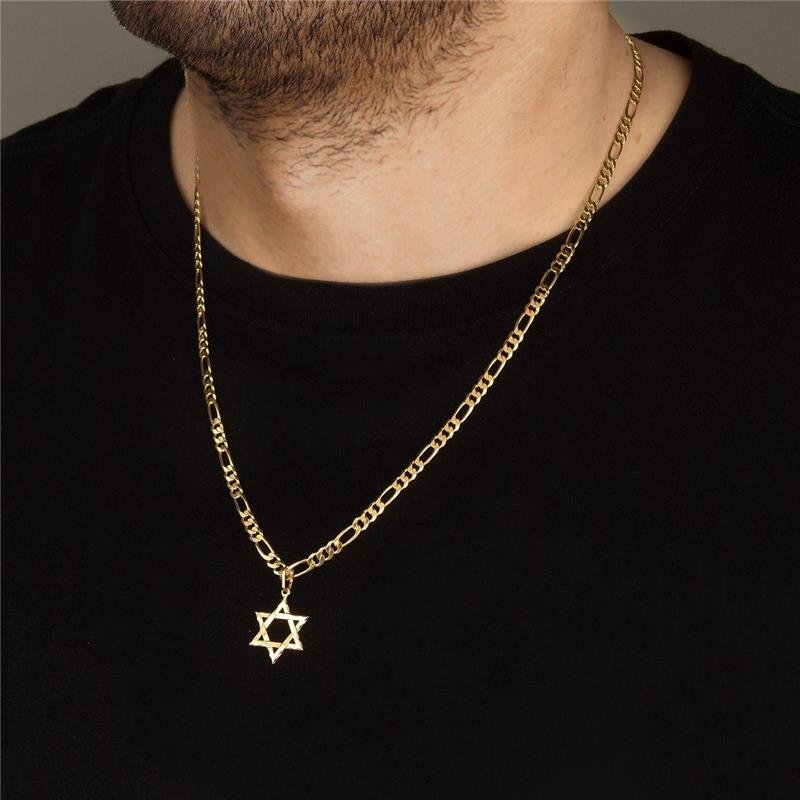 Pingente Masculino Estrela de Davi