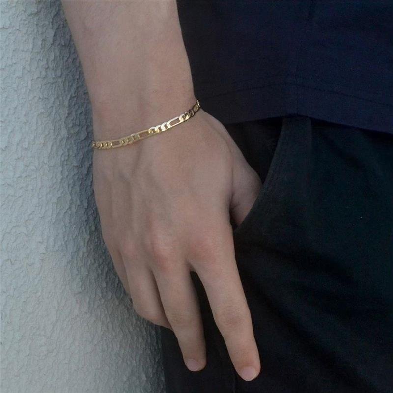 Pulseira Masculina Elo Fígaro 5mm