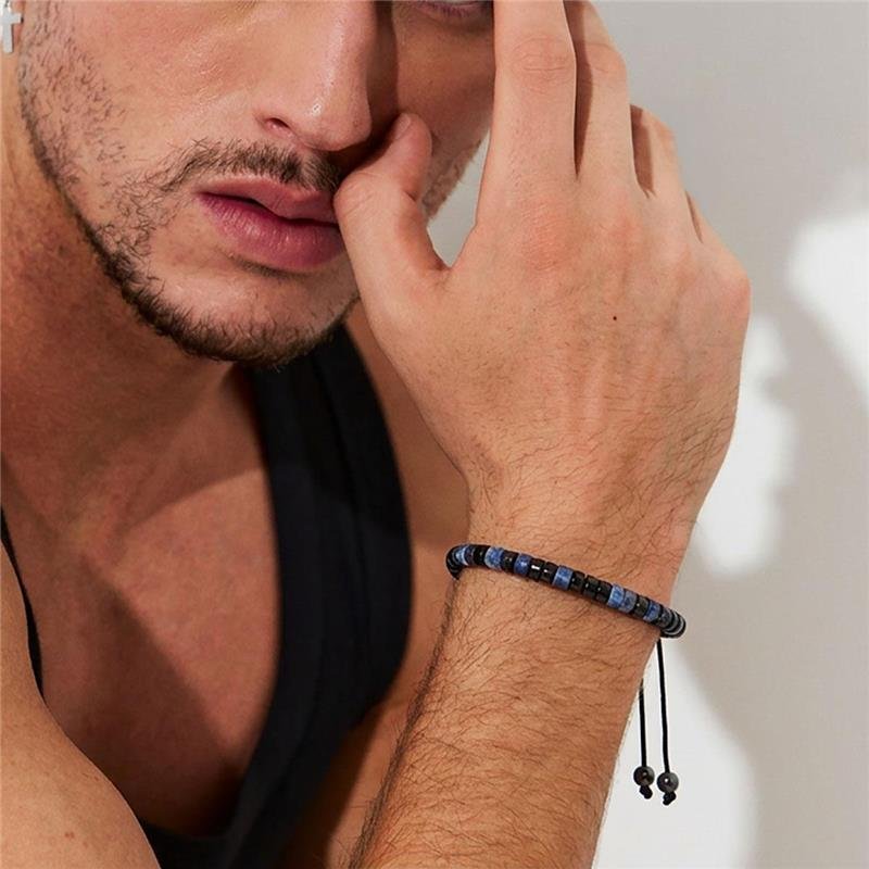 Pulseira Masculina em Aço Eclipse