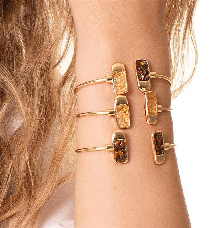 Bracelete Fragmentos Olho de Tigre 