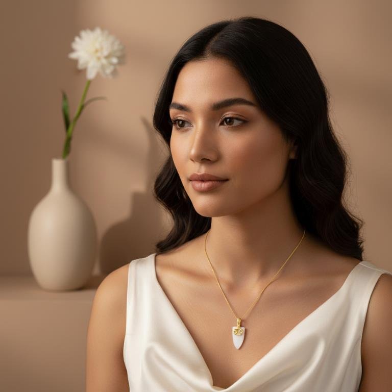 Colar Opalina Signo Câncer