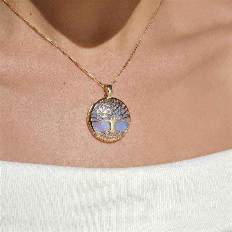 Pingente Opalina Árvore da Vida