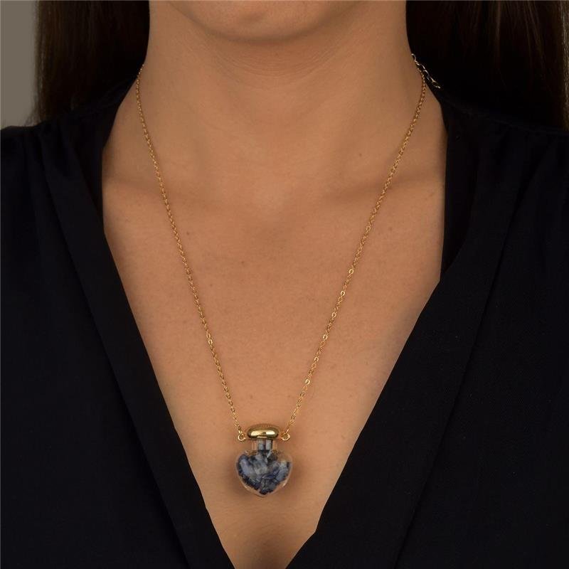 Colar Amuleto Sodalita Longo 60cm