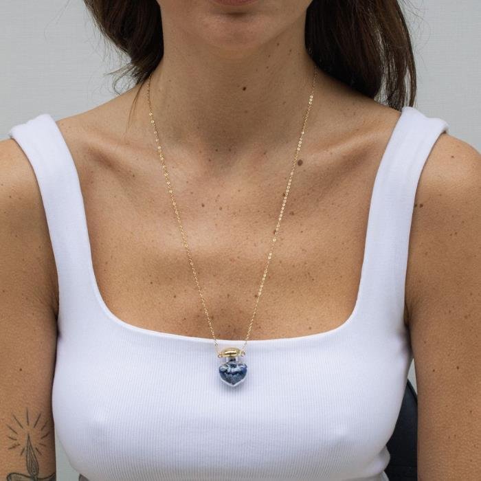 Colar Amuleto Sodalita Longo 60cm