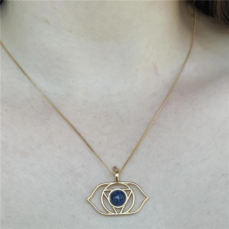 Pingente Sodalita Chakra Frontal