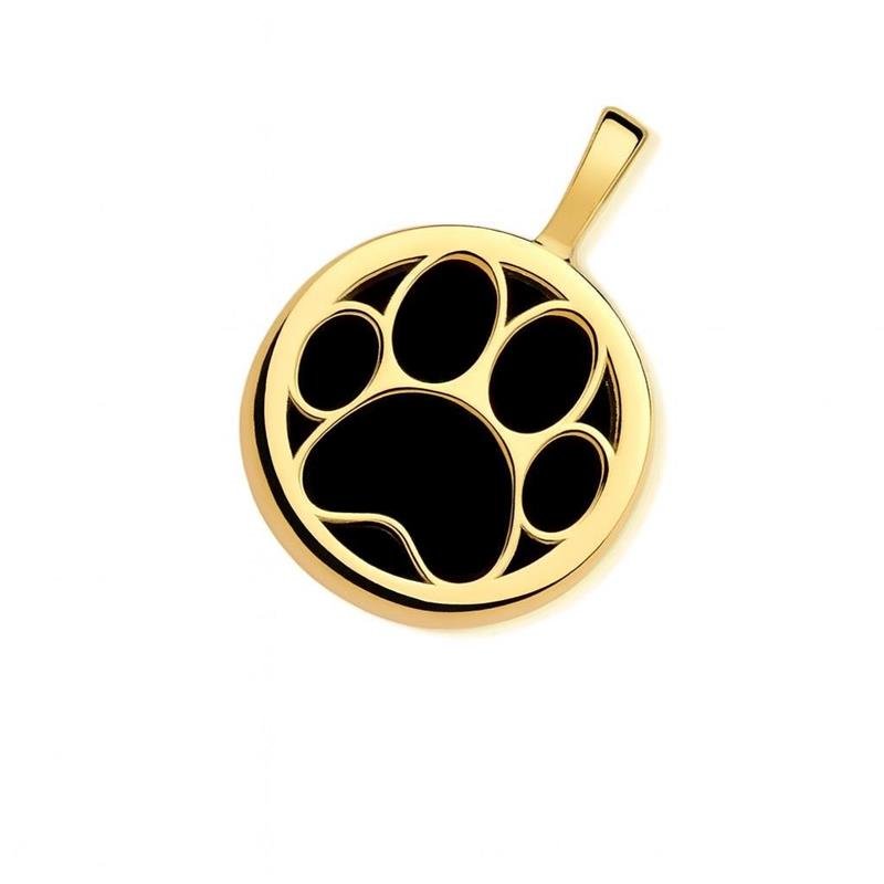 Colar Ágata Negra Patinha Pet